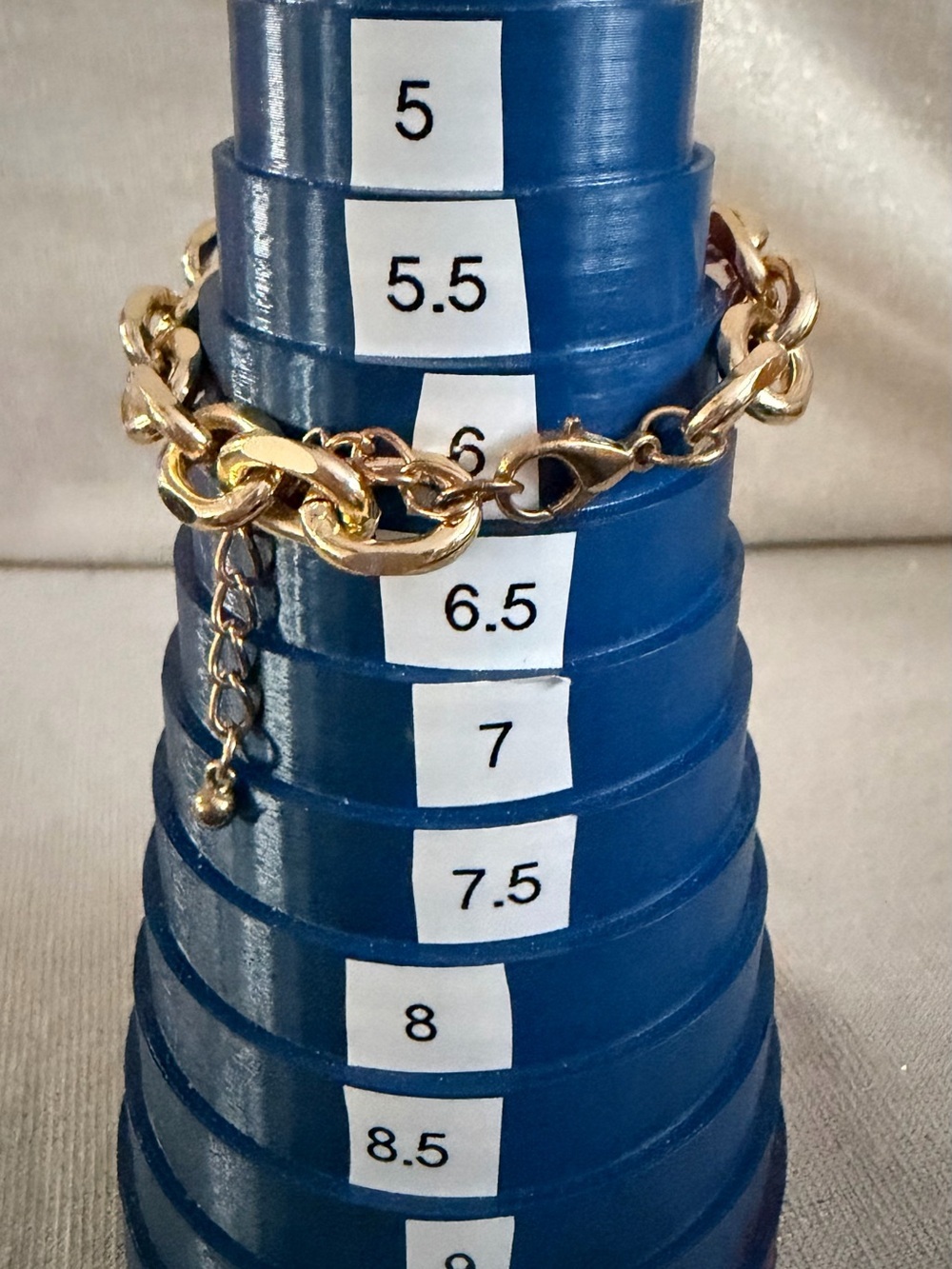 Gold Tone Chain Bracelet Set - Elegant Women's Jewelry - Picture 3 of 6
